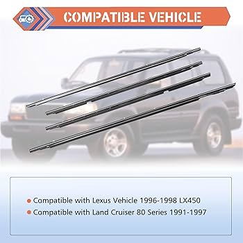 Amazon.com: ZONFANT 4 Pcs Car Outer Door Window Moulding